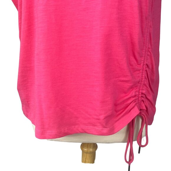 Seven7 Shirt Womens Large Pink Side Gathering New Summer - Picture 5 of 11